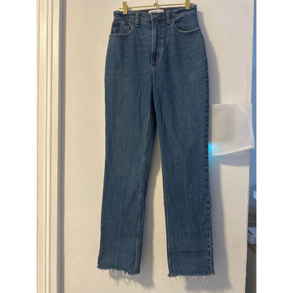 Abercrombie & Fitch The '90s Straight Vera High Rise 26/2 Curve Love like new - Picture 4 of 5